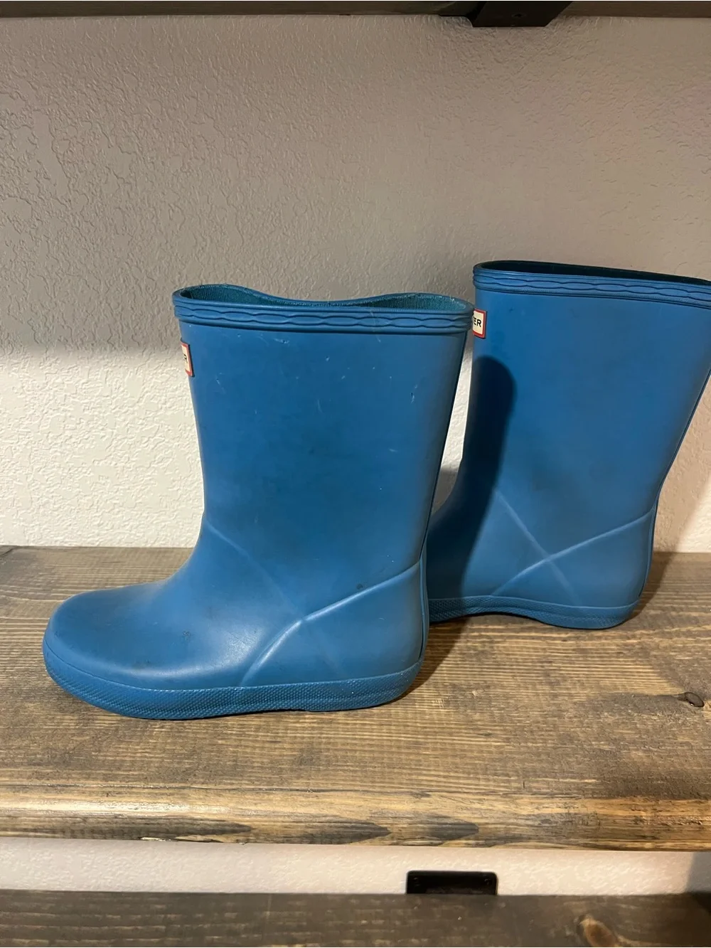 Hunter Kids Tall Blue Waterproof Rain Boots
